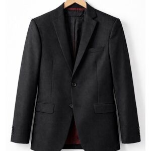 Men's Black Single-Breasted Blazer